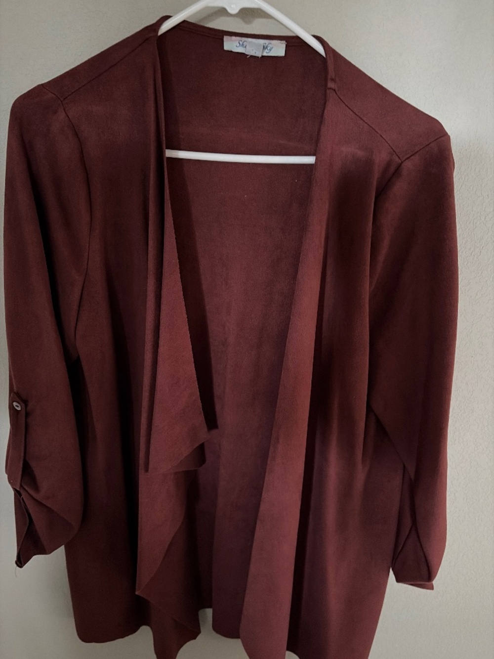 Faux suede jacket